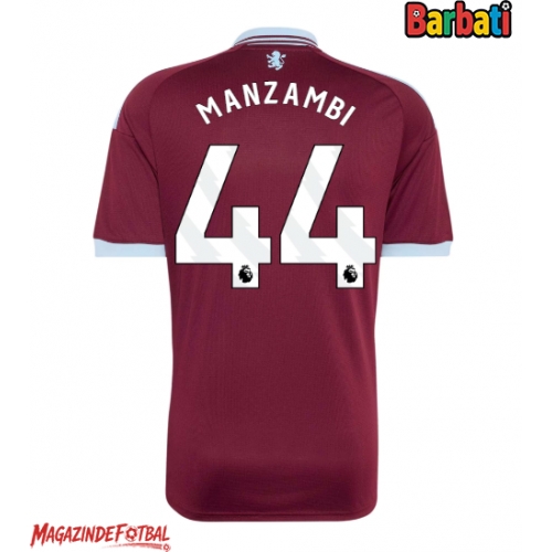 Aston Villa Johan Manzambi #44 Tricou Fotbal Replică 2026-27 Barbati Acasa Aston Villa Johan Manzambi #44 Tricou Fotbal Replică 2026-27 Barbati Acasa
